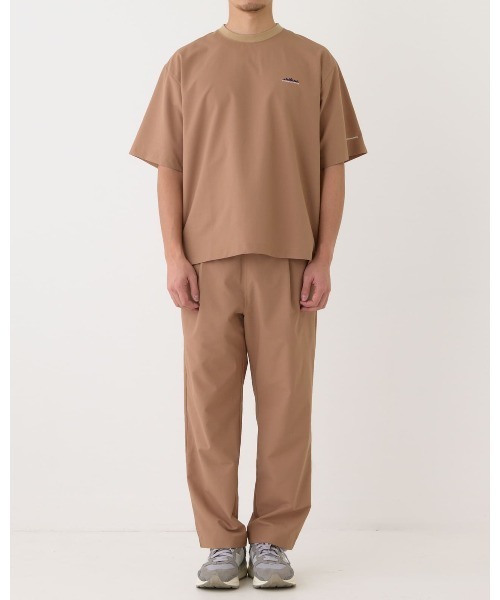 THOUSAND MILE（サウザンドマイル）の「【THOUSAND MILE】SHORT SLEEVE T-SHIRT & LONG PANTS SETショートＴシャツ＆ロングパンツ3点セット（Tシャツ/カットソー・メンズ・ブラック/ベージュ・X-LARGE/LARGE/MEDIUM/SMALL）」の3枚目の写真