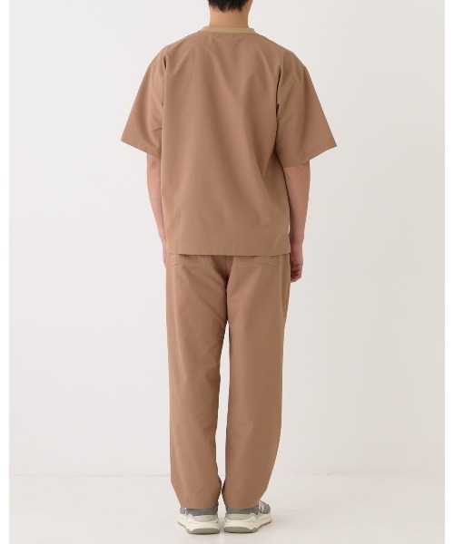 THOUSAND MILE（サウザンドマイル）の「【THOUSAND MILE】SHORT SLEEVE T-SHIRT & LONG PANTS SETショートＴシャツ＆ロングパンツ3点セット（Tシャツ/カットソー・メンズ・ブラック/ベージュ・X-LARGE/LARGE/MEDIUM/SMALL）」の5枚目の写真