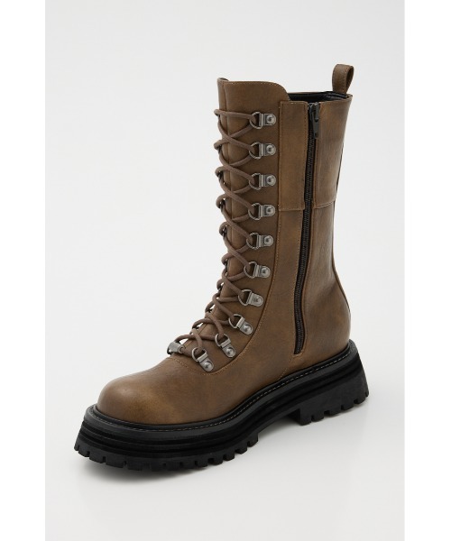 LAGUA GEM（ラグアジェム）の「BLURRED LACE UP ブーツ（ブーツ・レディース・ブラウン/ブラック・SMALL/MEDIUM/LARGE）」の6枚目の写真