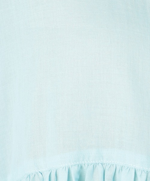 GALLORIA（ギャローリア）の「ウエストギャザーペプラムブラウス（シャツ/ブラウス・レディース・チェリーピンク/ホワイト/ライトブルー・LL/S/M/L）」の7枚目の写真