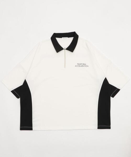 BROWNY（ブラウニー）の「BROWNY/ドルマンポンチハーフZIPT（Tシャツ/カットソー・メンズ・ホワイト/サックスブルー・MEDIUM/LARGE）」の21枚目の写真