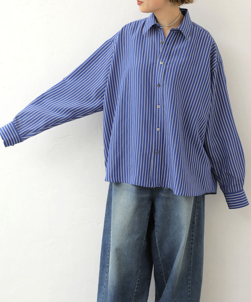 journal standard luxe ストライプ レギュラーカラーシャツ ストライプ レギュラーカラーシャツ（シャツ／ブラウス