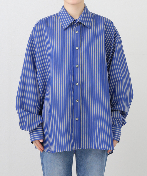 journal standard luxe ストライプ レギュラーカラーシャツ セール】ストライプ レギュラーカラーシャツ（シャツ/ブラウス