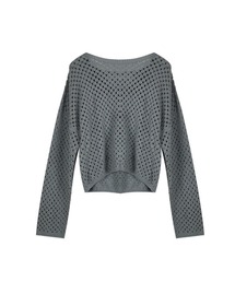openwork knitting oversize pullover