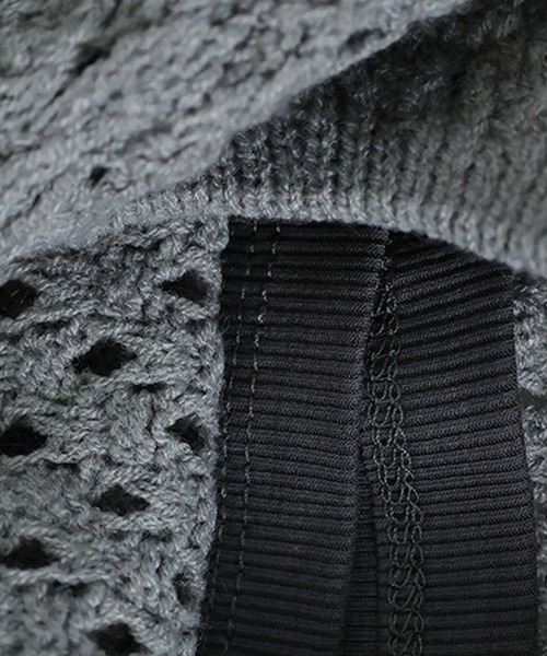 SUWDEE(スーディー)の「openwork knitting oversize pullover(その他トップス・レディース・ブルー/グレー/ブラック/アイボリー・FREE)」の11枚目の写真