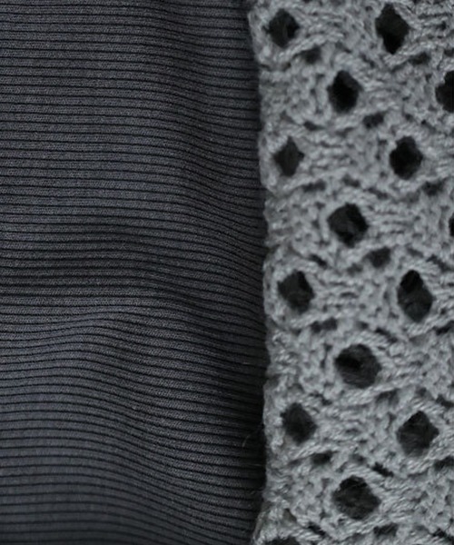 SUWDEE(スーディー)の「openwork knitting oversize pullover(その他トップス・レディース・ブルー/グレー/ブラック/アイボリー・FREE)」の12枚目の写真