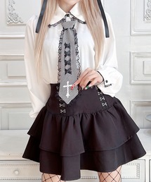 MA*RS | クロス刺繍ネクタイ付きブラウス(シャツ/ブラウス)