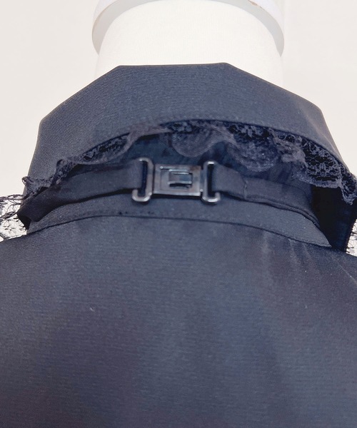 MA*RS（アメーバーマーズ）の「クロス刺繍ネクタイ付きブラウス（シャツ/ブラウス・レディース・ホワイト/ブラック/レッド/ブラック×ホワイト/ブラック×ブラック/ホワイト×ホワイト/ホワイト×ブラック・FREE）」の21枚目の写真