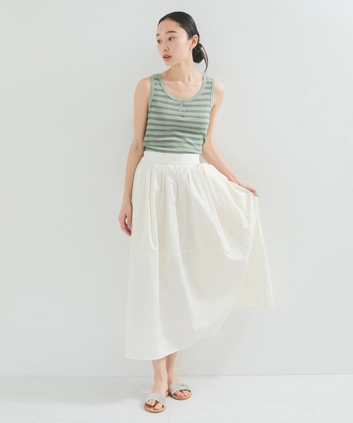 MILLER（ミラー）の「【Miller/ミラー】PANEL RIBBED HENRY TANK TOP（タンクトップ・レディース・ブラック/ライトグリーン/ピンク系その他/ブラック系その他3・FREE）」の7枚目の写真