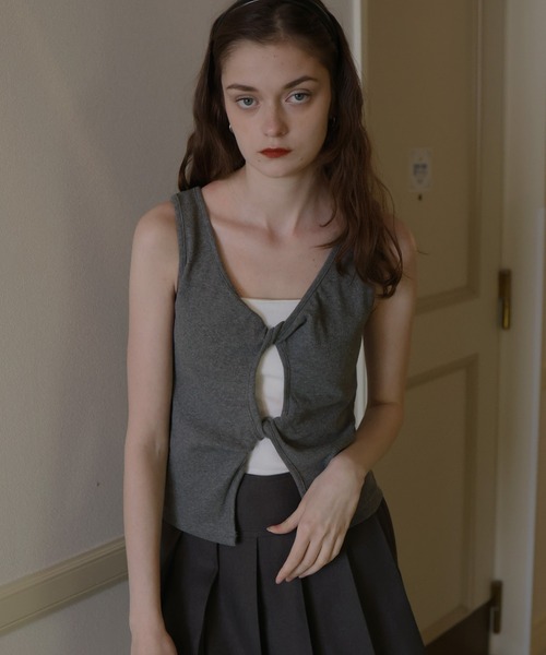 フロントオープンタンクトップ フロントオープンタンクトップ（タンクトップ）｜ETRÉ TOKYO