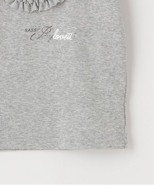 by LOVEiT（バイラビット）の「クシュクシュおリボンTシャツ（Tシャツ/カットソー・キッズ・グレー系/オフホワイト・130cm/150cm/160cm/140cm/120cm）」の8枚目の写真