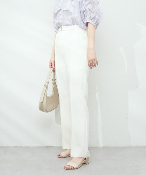 natural couture（ナチュラルクチュール）の「【osono】ハイウエスト美フレアパンツ（その他パンツ・レディース・オフホワイト/サックスブルー/ベージュ・LARGE/MEDIUM/SMALL）」の18枚目の写真