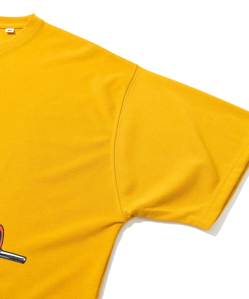 go slow caravan(ゴースローキャラバン)の「Drymix バーベルクマ BIG TEE(Tシャツ/カットソー・メンズ・セージグリーン/マスタード/ネイビー・MEDIUM/LARGE/X-LARGE)」の6枚目の写真