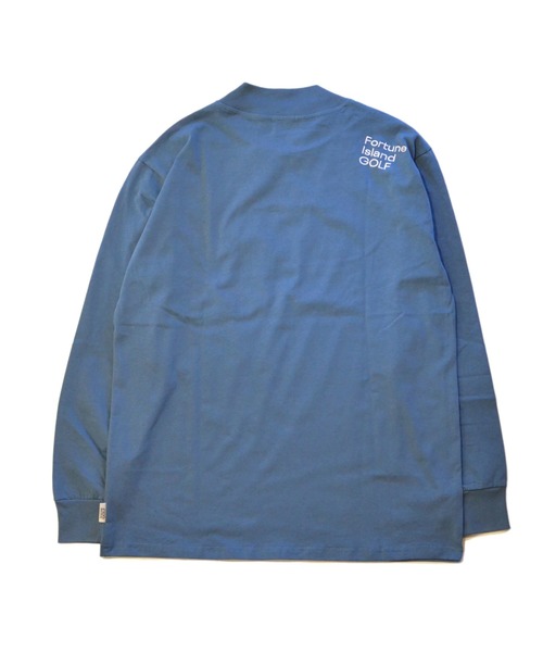 Fortune Island Golf(フォーチューンアイランドゴルフ)の「【Fortune Island Golf/フォーチューンアイランドゴルフ】ORIGINAL LOGO MOCKNECK L/S ゴルフ モックネック ロンT 肩ブランドロゴ刺繍(Tシャツ/カットソー・メンズ・ホワイト/ブラック・MEDIUM/LARGE/X-LARGE)」の7枚目の写真