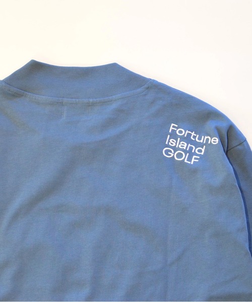 Fortune Island Golf(フォーチューンアイランドゴルフ)の「【Fortune Island Golf/フォーチューンアイランドゴルフ】ORIGINAL LOGO MOCKNECK L/S ゴルフ モックネック ロンT 肩ブランドロゴ刺繍(Tシャツ/カットソー・メンズ・ホワイト/ブラック・MEDIUM/LARGE/X-LARGE)」の6枚目の写真