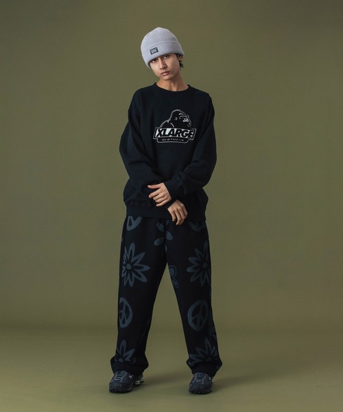 XLARGE（エクストララージ）の「PEACE SWEAT PANTS（スウェットパンツ・メンズ・ブラック/グリーン/ベージュ・S/M/L/XL）」の10枚目の写真