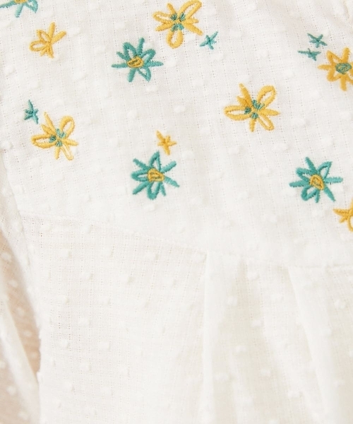 Nadar entre flores フラワー刺繍ブラウス（シャツ/ブラウス