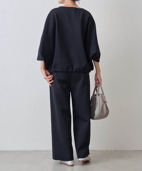 BEARDSLEY（ビアズリー）の「リップルダンボールプルオーバー（Tシャツ/カットソー・レディース・ブラック/ライトグレー・FREE）」の5枚目の写真