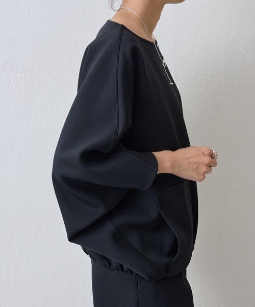 BEARDSLEY（ビアズリー）の「リップルダンボールプルオーバー（Tシャツ/カットソー・レディース・ブラック/ライトグレー・FREE）」の11枚目の写真