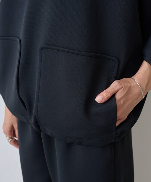 BEARDSLEY（ビアズリー）の「リップルダンボールプルオーバー（Tシャツ/カットソー・レディース・ブラック/ライトグレー・FREE）」の13枚目の写真