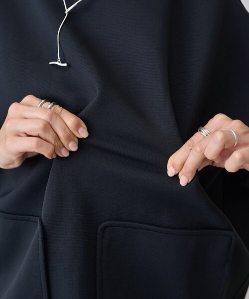 BEARDSLEY（ビアズリー）の「リップルダンボールプルオーバー（Tシャツ/カットソー・レディース・ブラック/ライトグレー・FREE）」の14枚目の写真