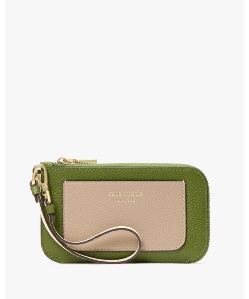 極美品アヴァ カラーブロックド コイン カード ケース リスレット kate spade NEW YORK カードケース アヴァ カラーブロックド