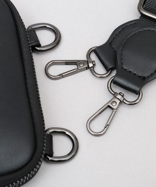 KANGOL（カンゴール）の「レザー調 マルチ スマホショルダーバッグ（ショルダーバッグ・メンズ・ブラック・FREE）」の16枚目の写真