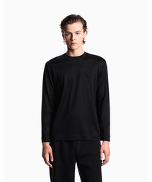 EMPORIO ARMANI | 【エンポリオ アルマーニ】セーター リヨセル混紡ジャージー ドームロゴ(Tシャツ/カットソー)