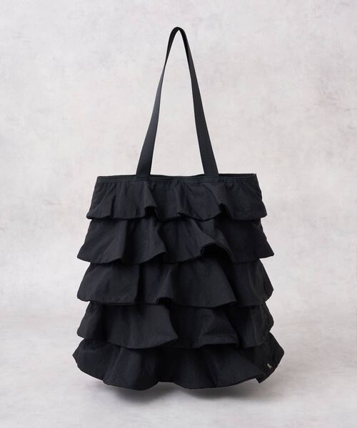 LANVIN en Bleu（ランバンオンブルー）の「フリルティアードトートバッグ（トートバッグ・レディース・ブラック/グレー・FREE）」の10枚目の写真