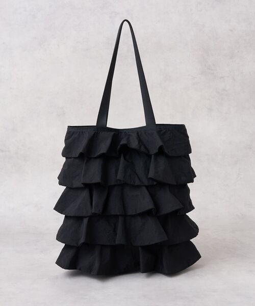 LANVIN en Bleu（ランバンオンブルー）の「フリルティアードトートバッグ（トートバッグ・レディース・ブラック/グレー・FREE）」の12枚目の写真