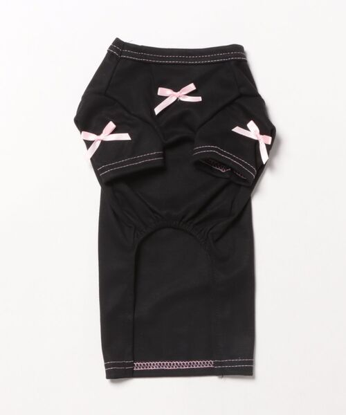 aimoha（アイモハ）の「リボン付きブラック　ペットワンピース（ペットウェア・レディース・ブラック・LARGE/MEDIUM/SMALL/X-SMALL/X-LARGE）」の2枚目の写真