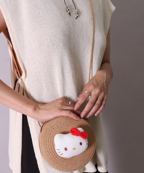 sanrio(サンリオ)の「(SK)【sanrio】ストロー素材 ラウンド型 ミニ ショルダーバッグ(ショルダーバッグ・レディース・ベージュ系4/ベージュ系2/ベージュ系1/ベージュ系3・ONE SIZE)」の8枚目の写真