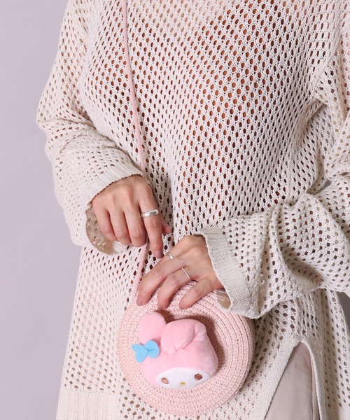 sanrio(サンリオ)の「(SK)【sanrio】ストロー素材 ラウンド型 ミニ ショルダーバッグ(ショルダーバッグ・レディース・ベージュ系4/ベージュ系2/ベージュ系1/ベージュ系3・ONE SIZE)」の9枚目の写真