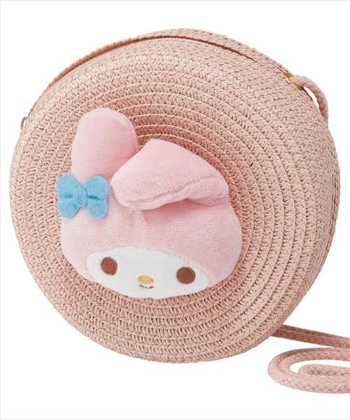りょう様 /hello swallow ハロースワローLG/ミニラウンンドシ SK)【sanrio】ストロー素材 ラウンド型 ミニ ショルダーバッグ
