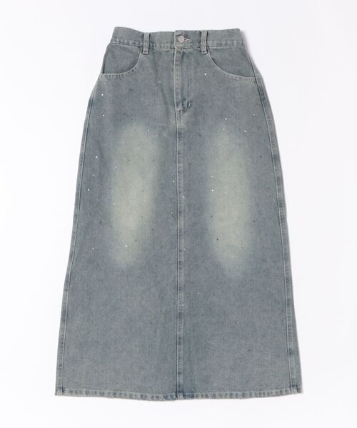 apres jour clair(アプレジュールクレア)の「【apres jour clair】ラインストーンデニムスカート(スカート・レディース・ブルー/サックスブルー・MEDIUM/LARGE)」の18枚目の写真