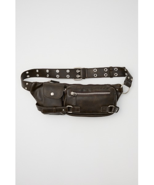 LAGUA GEM（ラグアジェム）の「RING WAIST POUCH ベルト（ボディバッグ/ウエストポーチ・レディース・ブラック/ブラウン・FREE）」の10枚目の写真