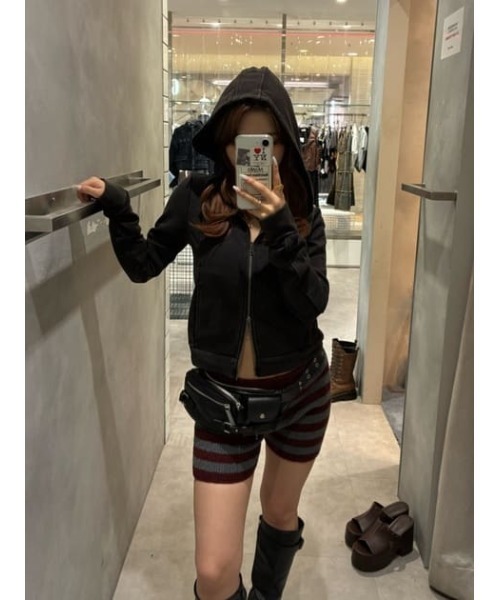 LAGUA GEM（ラグアジェム）の「RING WAIST POUCH ベルト（ボディバッグ/ウエストポーチ・レディース・ブラック/ブラウン・FREE）」の15枚目の写真