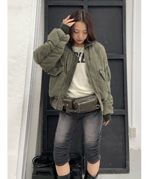 LAGUA GEM（ラグアジェム）の「RING WAIST POUCH ベルト（ボディバッグ/ウエストポーチ・レディース・ブラック/ブラウン・FREE）」の13枚目の写真