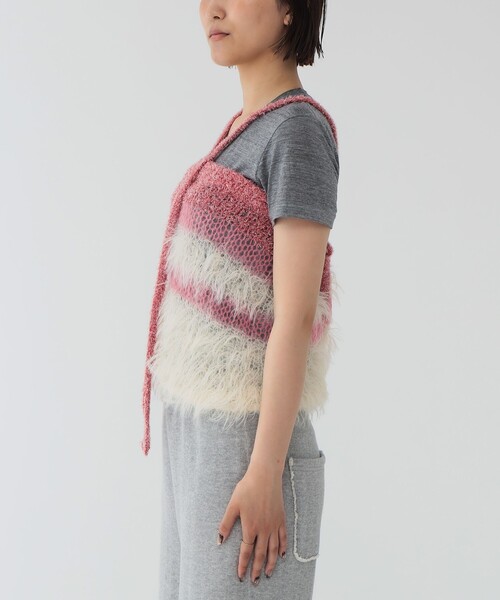 maturely（マチュアリー）の「【1/15再値下げ】maturely / スリーヤーン キャミソール（ニット/セーター・レディース・ピンク/グリーン・ONE SIZE）」の6枚目の写真