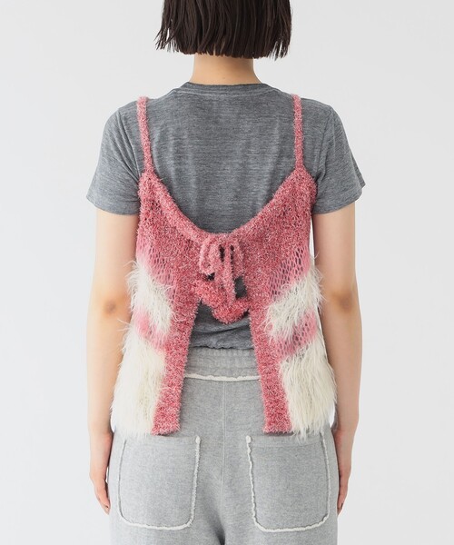 maturely（マチュアリー）の「【1/15再値下げ】maturely / スリーヤーン キャミソール（ニット/セーター・レディース・ピンク/グリーン・ONE SIZE）」の7枚目の写真