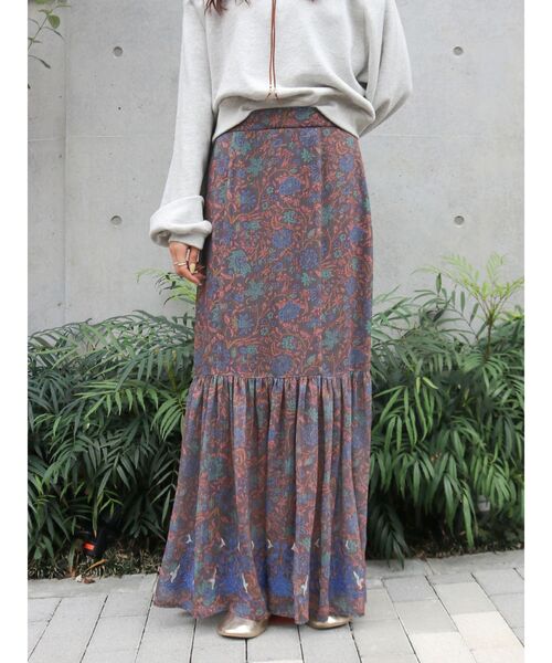 Ungrid（アングリッド）の「エンブロイダリーシアーデザインスカート（スカート・レディース・その他1/グリーン/オフホワイト・FREE）」の11枚目の写真