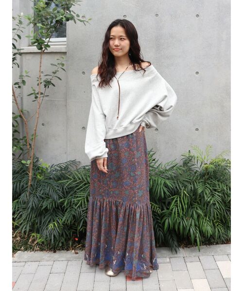 Ungrid（アングリッド）の「エンブロイダリーシアーデザインスカート（スカート・レディース・その他1/グリーン/オフホワイト・FREE）」の13枚目の写真