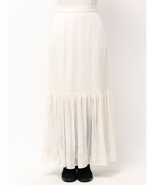 Ungrid（アングリッド）の「エンブロイダリーシアーデザインスカート（スカート・レディース・その他1/グリーン/オフホワイト・FREE）」の16枚目の写真