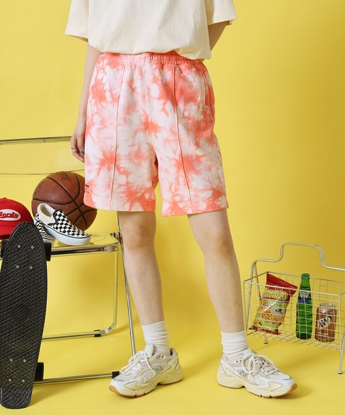 NERDY(ノルディ)の「タイダイハーフパンツ(その他パンツ・レディース・グリーン/パープル/オレンジ・L/M/S)」の13枚目の写真