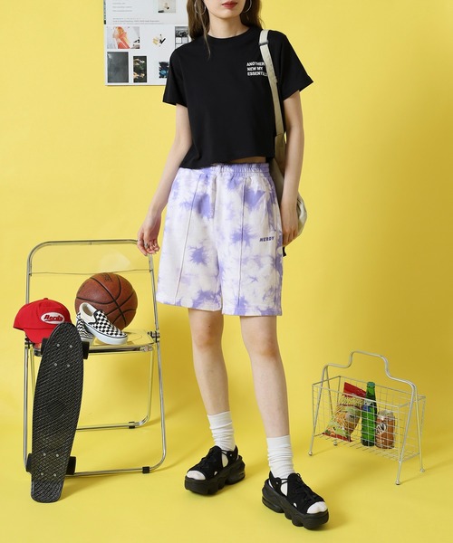 NERDY(ノルディ)の「タイダイハーフパンツ(その他パンツ・レディース・グリーン/パープル/オレンジ・L/M/S)」の11枚目の写真