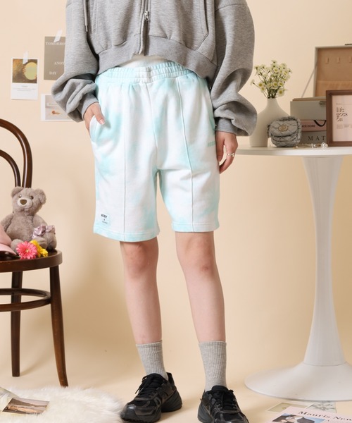NERDY(ノルディ)の「タイダイハーフパンツ(その他パンツ・レディース・グリーン/パープル/オレンジ・L/M/S)」の4枚目の写真