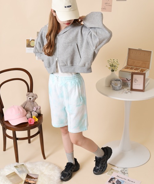 NERDY(ノルディ)の「タイダイハーフパンツ(その他パンツ・レディース・グリーン/パープル/オレンジ・L/M/S)」の7枚目の写真