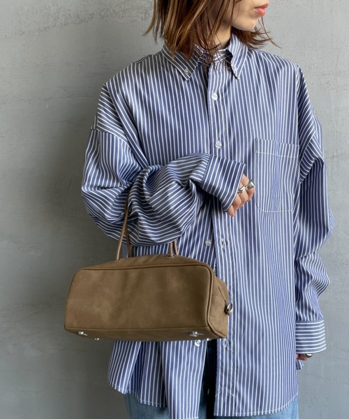 ＆MyuQ（アンドミューク）の「[&MyuQ/アンドミューク] KAKU 2WAYショルダーバッグ（ショルダーバッグ・レディース・ブラック/ベージュ・ONE SIZE）」の10枚目の写真