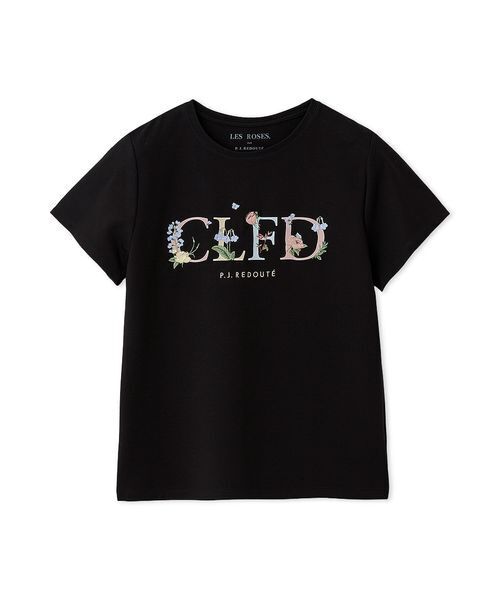 CELFORD(セルフォード)の「【CELFORD×P.J. REDOUTEコラボ】 エンブロイダリーTシャツ(Tシャツ/カットソー・レディース・その他/ブラック/ホワイト・F)」の3枚目の写真