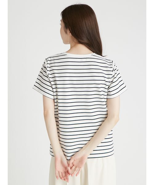CELFORD(セルフォード)の「【CELFORD×P.J. REDOUTEコラボ】 エンブロイダリーTシャツ(Tシャツ/カットソー・レディース・その他/ブラック/ホワイト・F)」の5枚目の写真